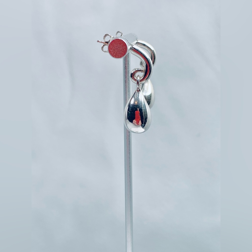 Silpada Set - Solid Sterling Teardrop Post Drop E… - image 4